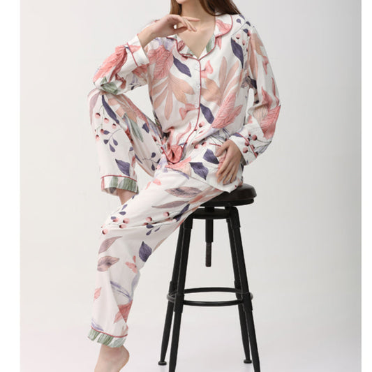 Floral Long Sleeve & Long Pants Spring Pyjama Set XS to M Size only