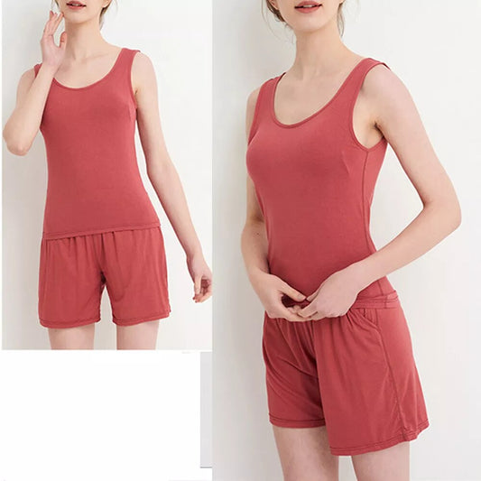 Tank Top with Built In Bra Plus size available Summer Colours