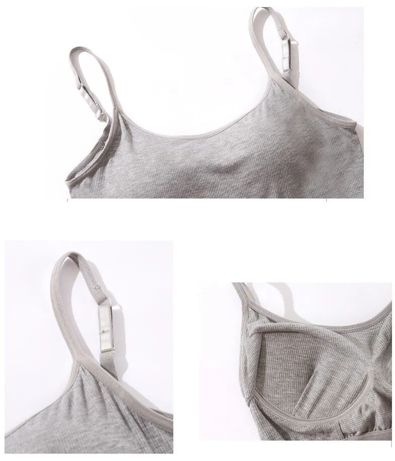 Night Dress with Straps Loungewear Sleepwear With Inbuilt Bra