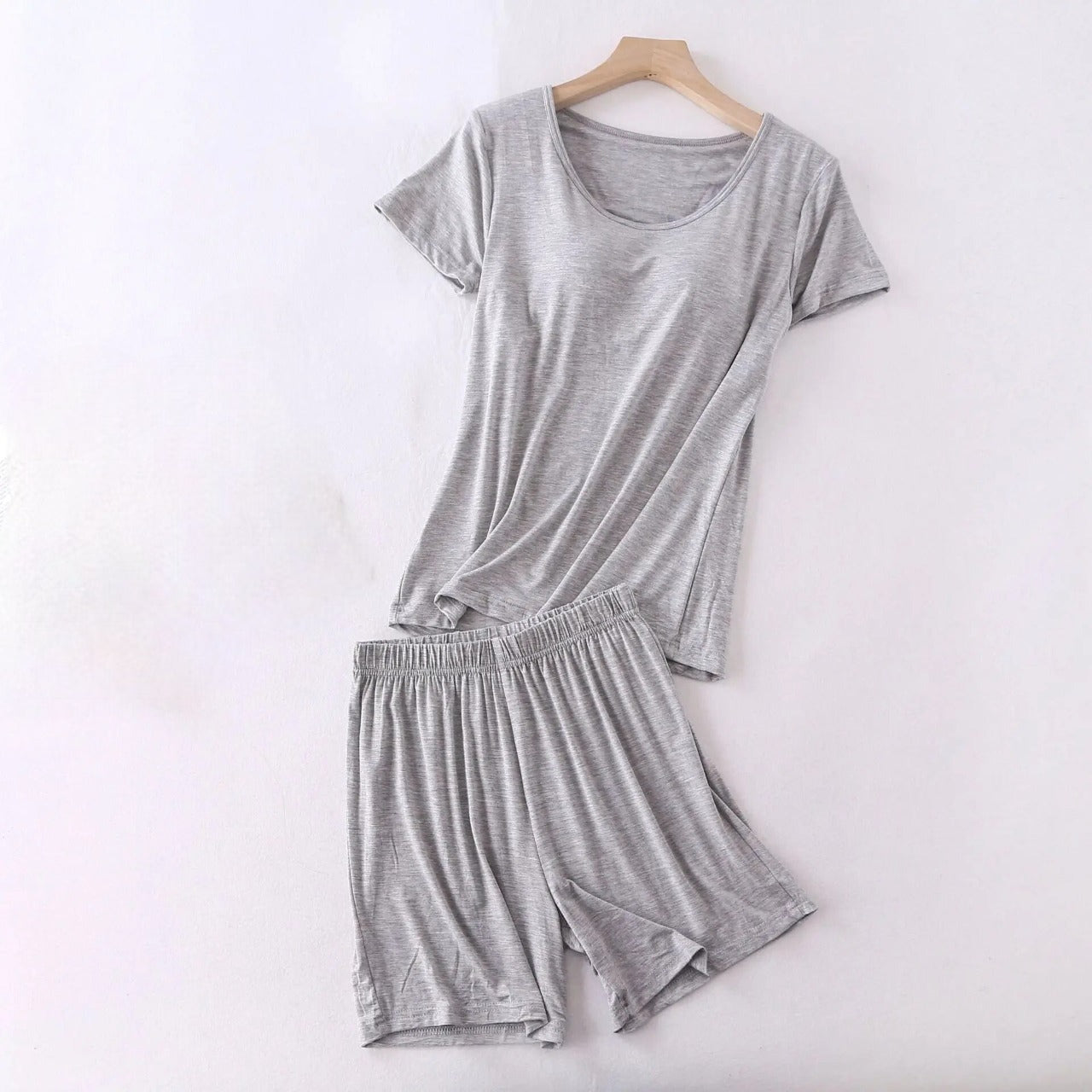 Pyjama set with Inbuilt Bra T-Shirt and Shorts