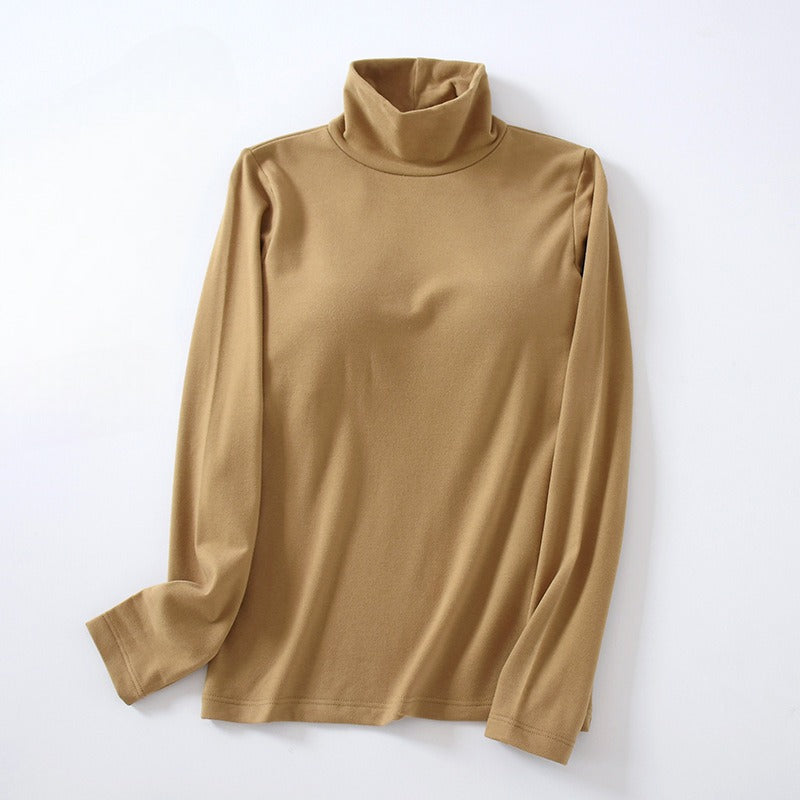 Turtle Neck Long Sleeve Top With Inbuilt Bra Fleece