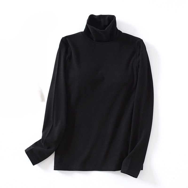 Turtle Neck Long Sleeve Top With Inbuilt Bra Fleece