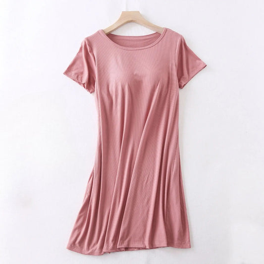 Nightdress Nightie With Built In Bra Loose with Inbuilt Bra