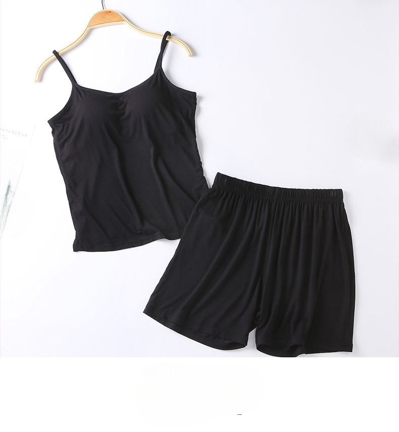 PJ Set Singlet with Built In Bra Comes with Matching Shorts Plus size available