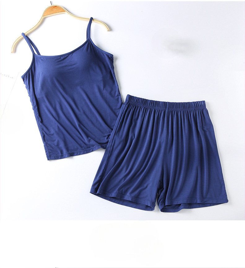 PJ Set Singlet with Built In Bra Comes with Matching Shorts Plus size available