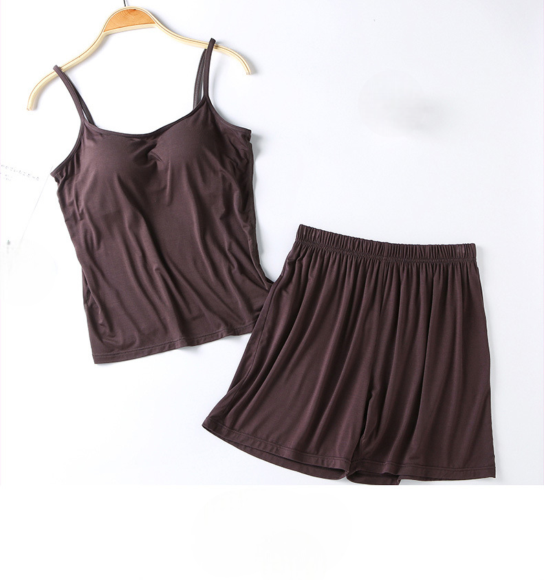 PJ Set Singlet with Built In Bra Comes with Matching Shorts Plus size available