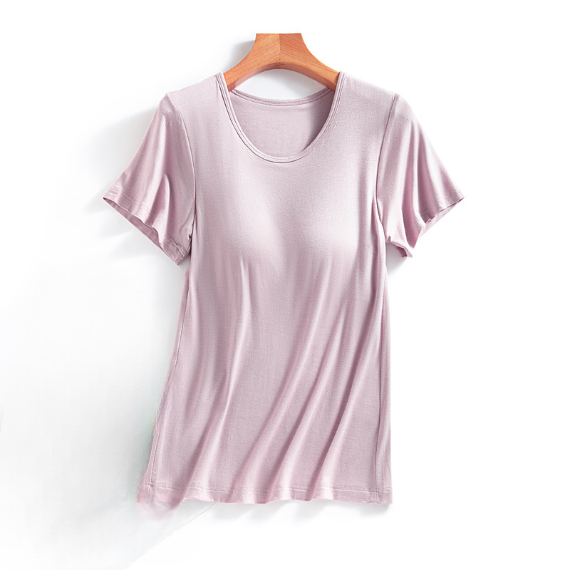 Shirt with Built In Bra Pastel Colours