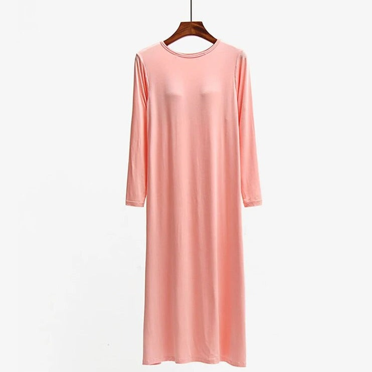 Long Sleeve Night dress with Inbuilt Bra