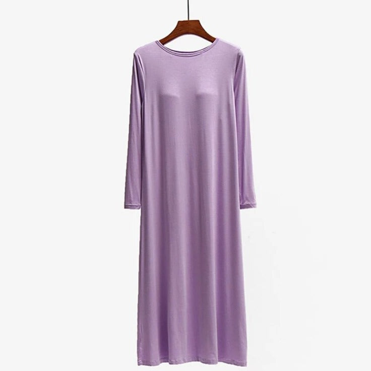 Long Sleeve Night dress with Inbuilt Bra