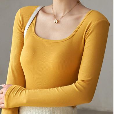 Long Sleeve Scooped Neck with an Inbuilt Bra