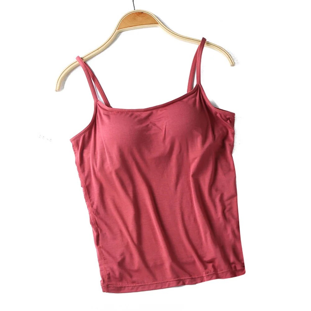 Singlet with Built In Bra Plus size available