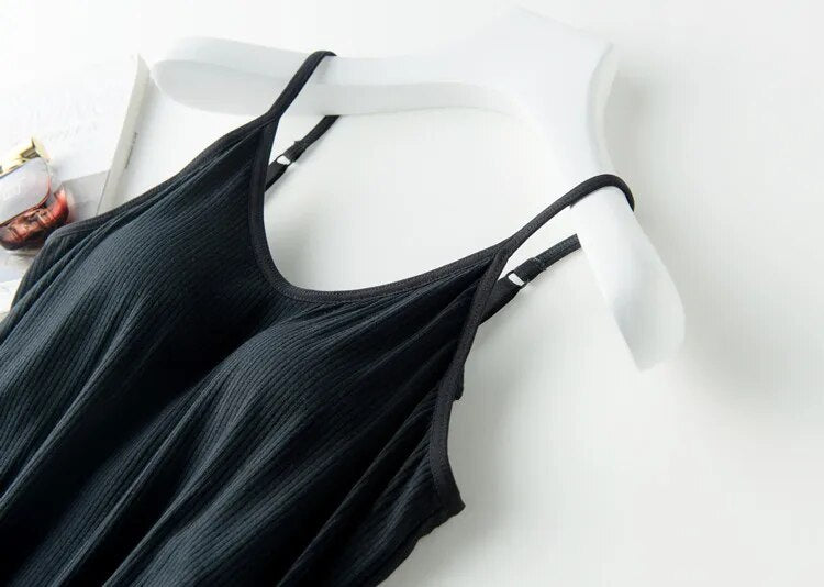 Singlet Camisole with Inbuilt Bra Bra Loungewear