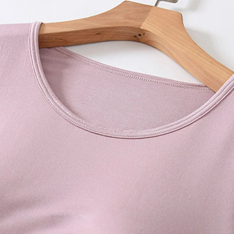 T-Shirt with Built In Bra Top Padding Plus Size available