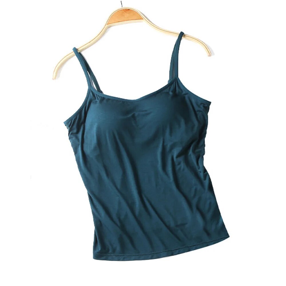 Singlet with Built In Bra Plus size available