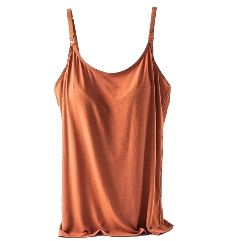 Breast-Feeding Nursing Cami Singlet With Built In Bra