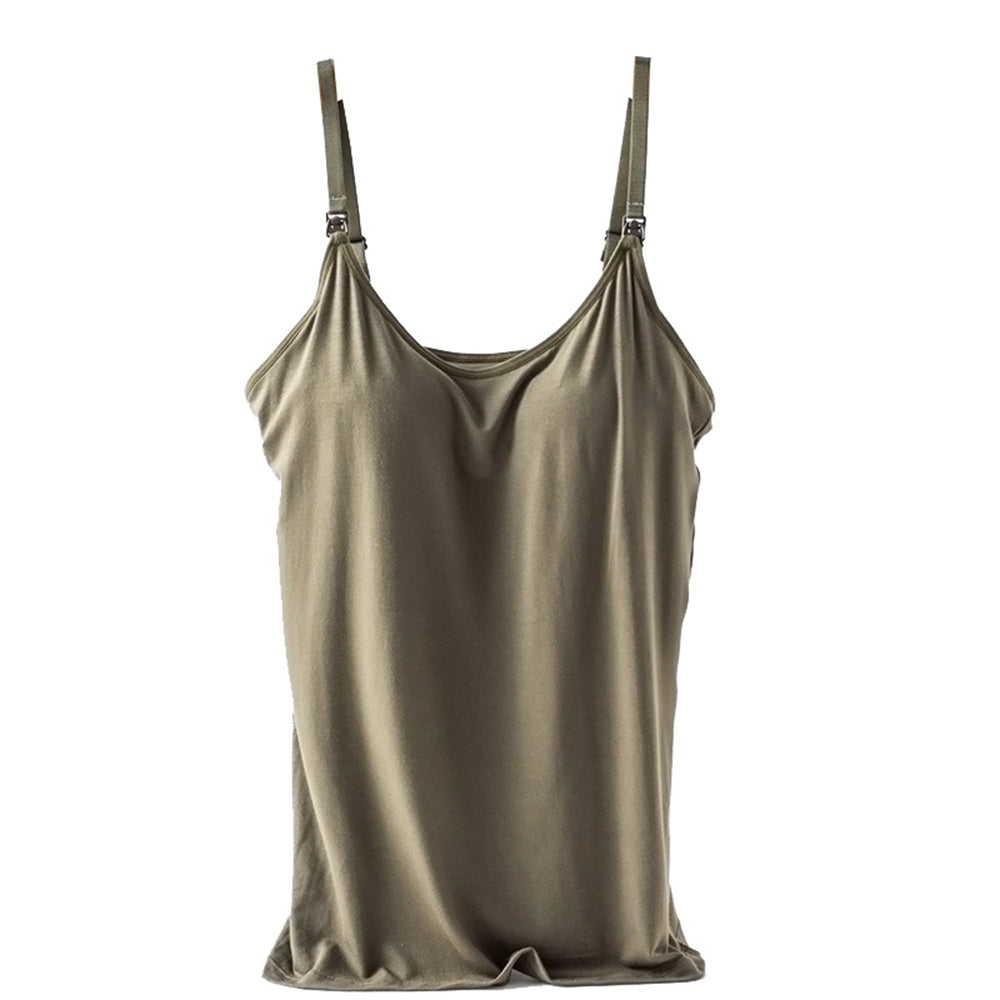 Breast-Feeding Nursing Cami Singlet With Built In Bra