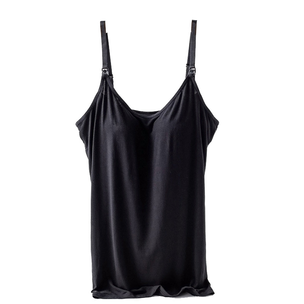 Breast-Feeding Nursing Cami Singlet With Built In Bra