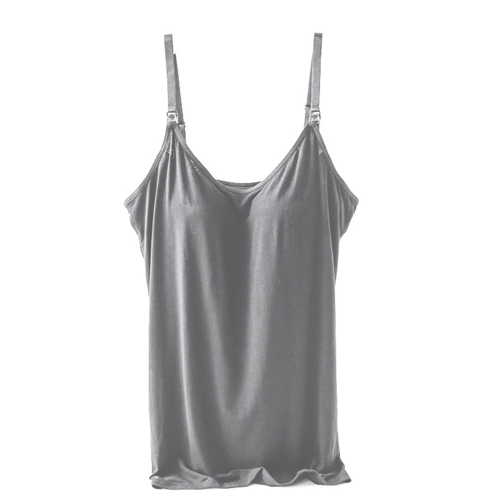 Breast-Feeding Nursing Cami Singlet With Built In Bra