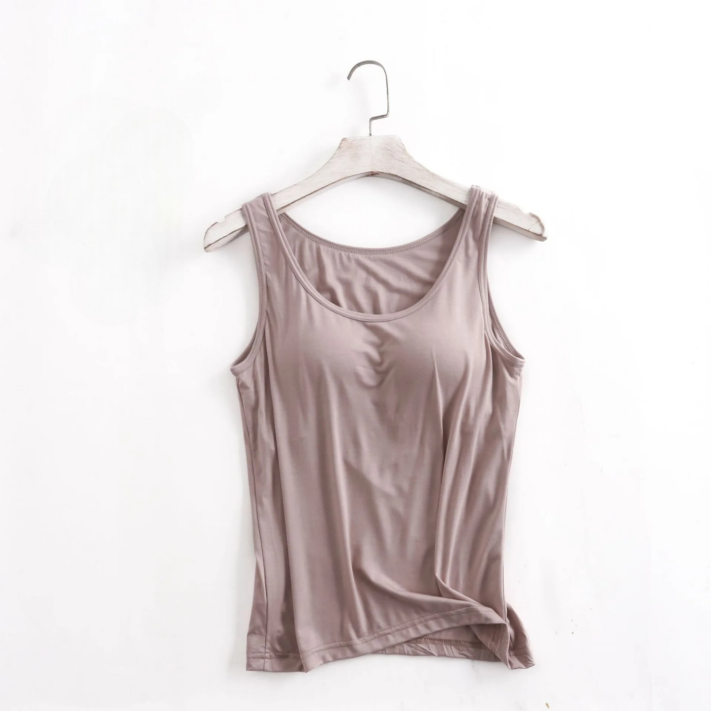 Built In Bra Tank Top Soft and Lightweight