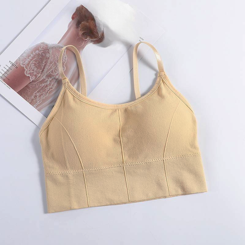 Crop Top Sports Bra with Straps