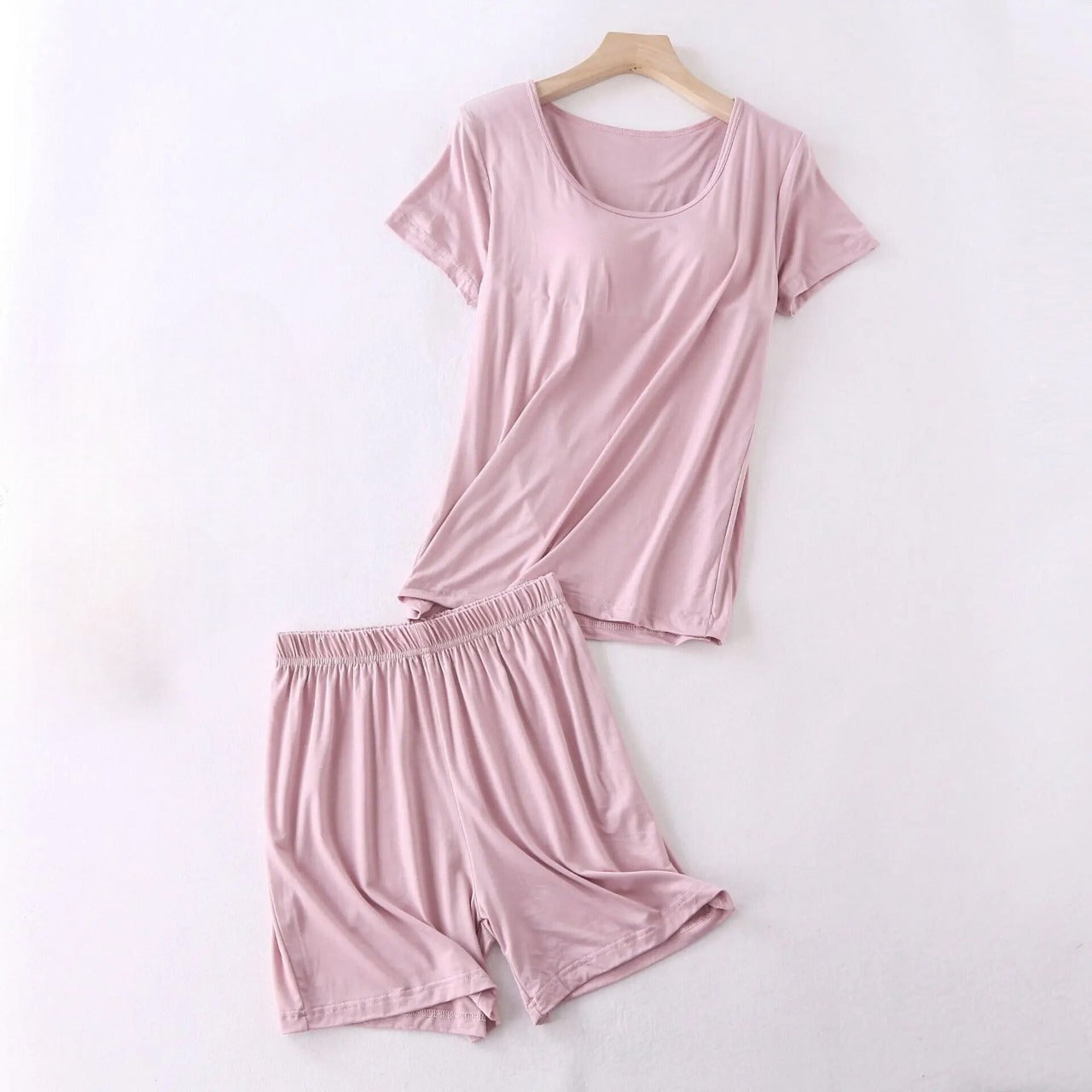 Pyjama set with Inbuilt Bra T-Shirt and Shorts