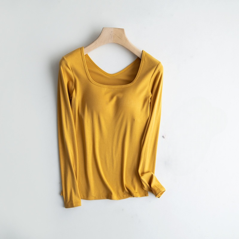 Long Sleeve Scooped Neck with an Inbuilt Bra