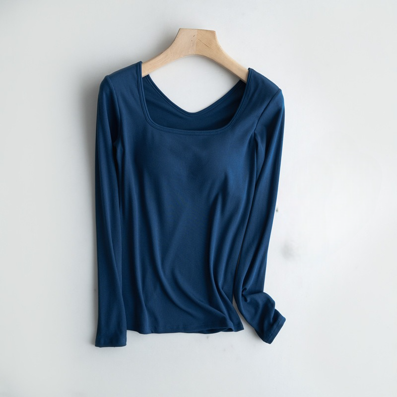 Long Sleeve Scooped Neck with an Inbuilt Bra