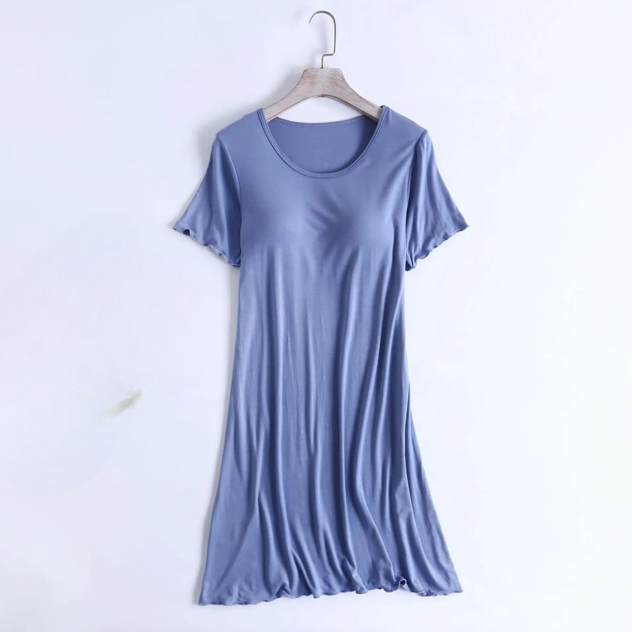 Nightdress with Built in Bra with Ruffle Sleeves