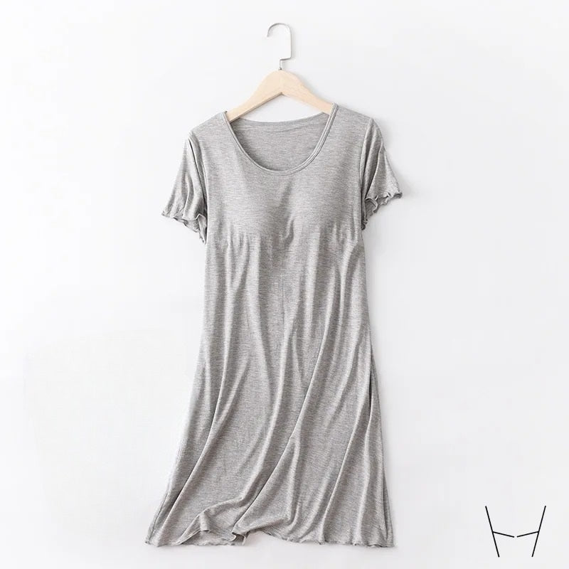 Nightgown Nightie With Built In Bra Chest Padding