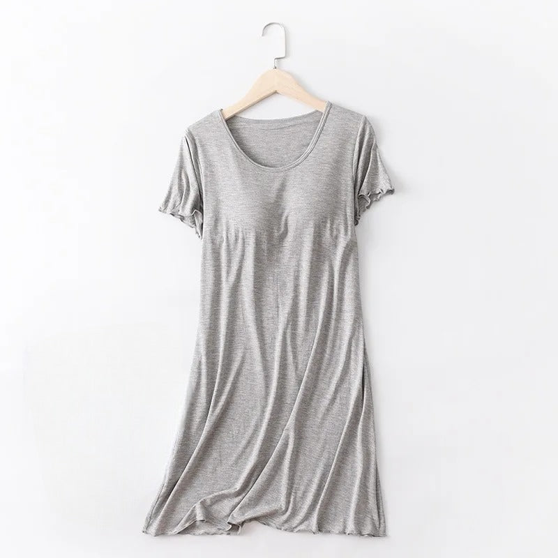 Nightgown Nightie With Built In Bra Chest Padding