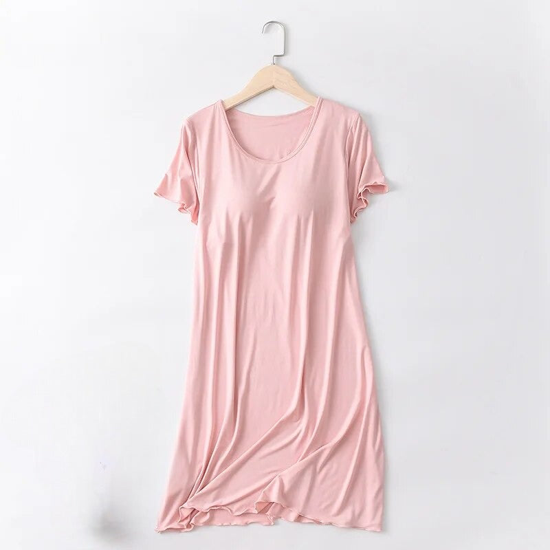 Nightgown Nightie With Built In Bra Chest Padding