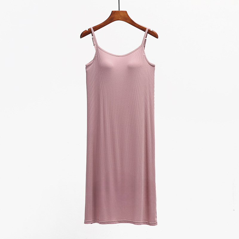 Night Dress with Straps Loungewear Sleepwear With Inbuilt Bra