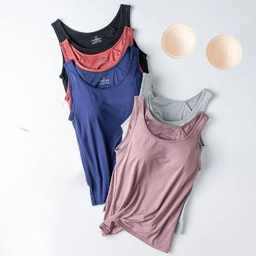 Shelf Bra Tank Top Plus size available