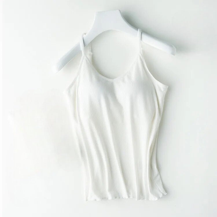 Singlet Camisole with Inbuilt Bra Bra Loungewear