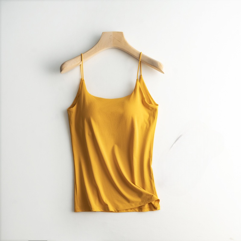 Spaghetti Strap Singlet with Built In Bra