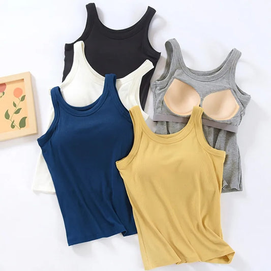 Tops with inbuilt Bra Tank Top