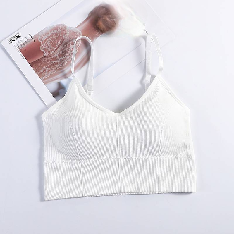 Crop Top Sports Bra with Straps